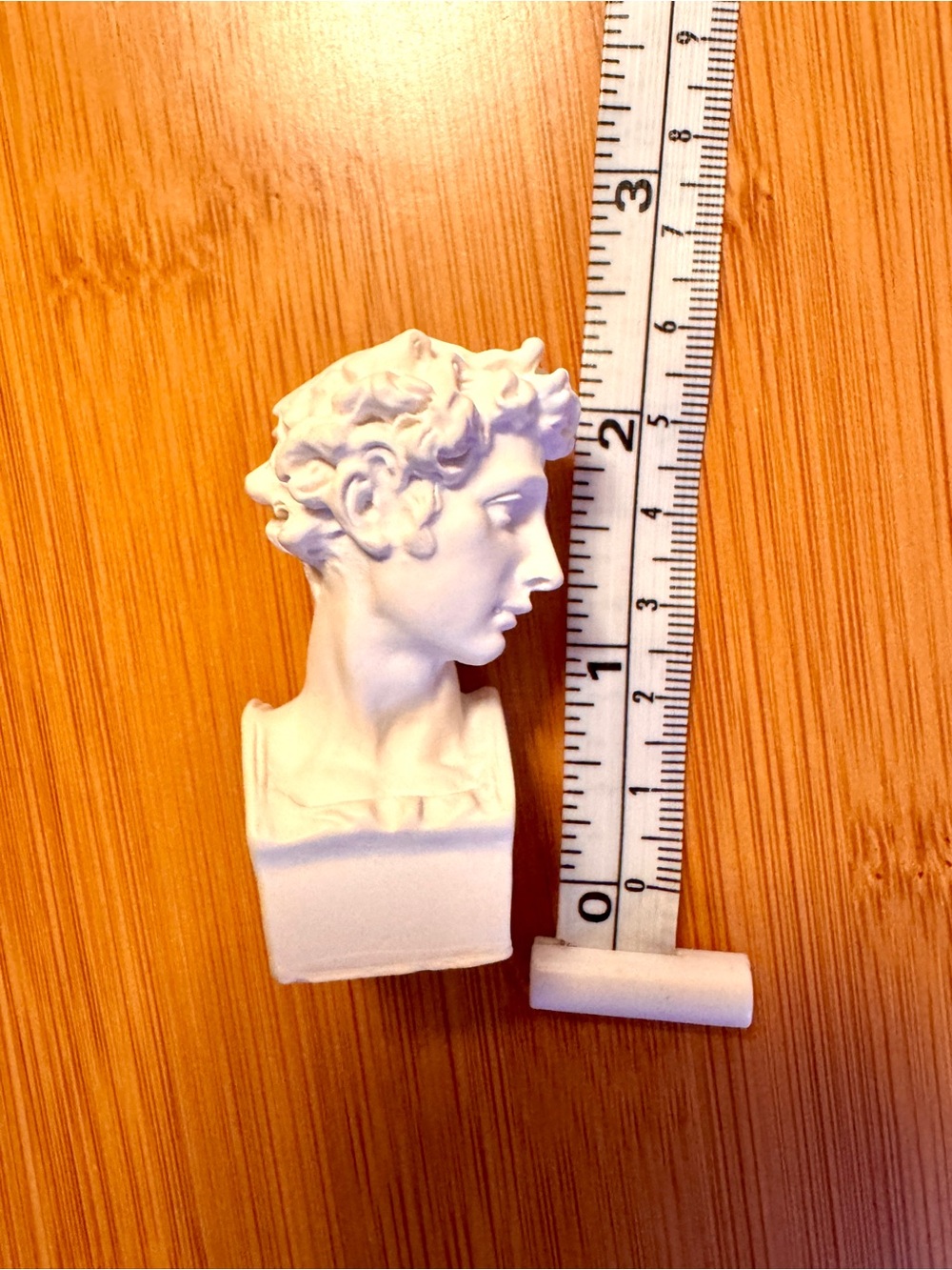 Miniature White Classical Bust Figurine